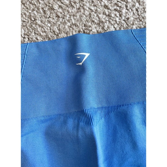 Gymshark Energy Seamless Cropped Leggings Blue Size Medium - Picture 7 of 7